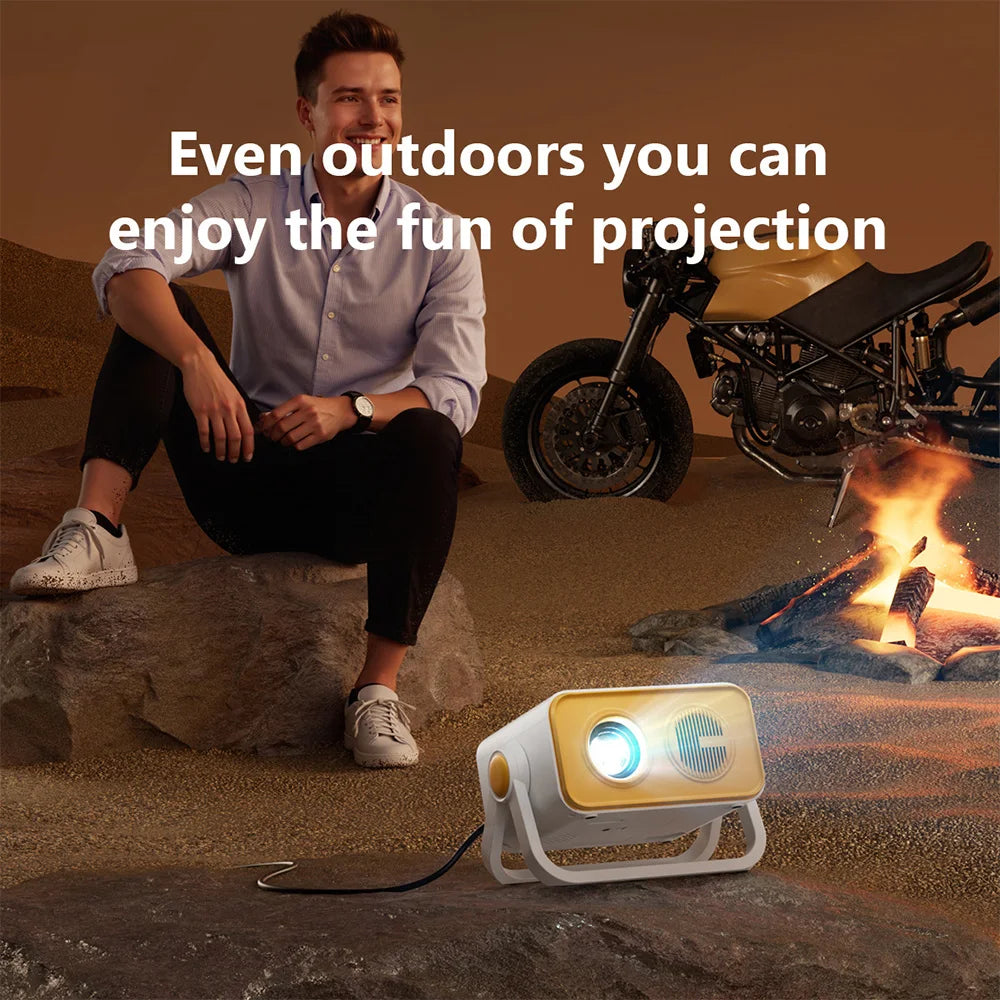 New V19 Home Projector Ultra HD for Bedroom Wall Projection 1080P Portable Mobile Cloud 4K Projector for Bedroom Living room