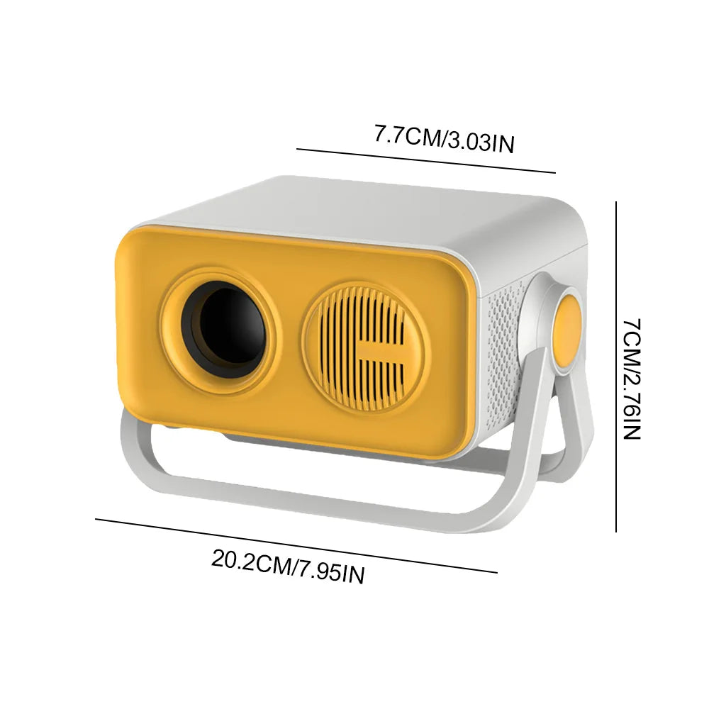 New V19 Home Projector Ultra HD for Bedroom Wall Projection 1080P Portable Mobile Cloud 4K Projector for Bedroom Living room