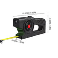 3 in 1 Digital Distance Meter Laser Marking 120M Tape Measure with Green Laser Line and LCD Display Building Laser Rangefinder