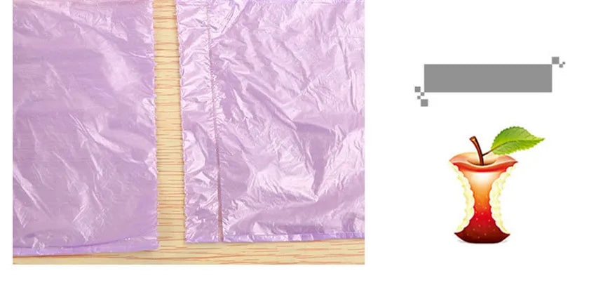 5 Rolls PE Disposable Trash Bags Rubbish Bags Colorful Garbage Bags Kitchen Living Room Sundries Rubbish Plastic Bags 45*50cm