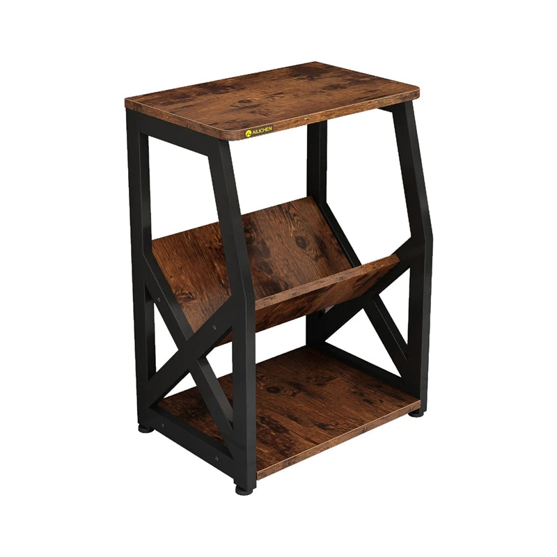 YQ FOREVER Side Table Sofa End Tables Industrial Style Small Lamp Accent Table for Living Room