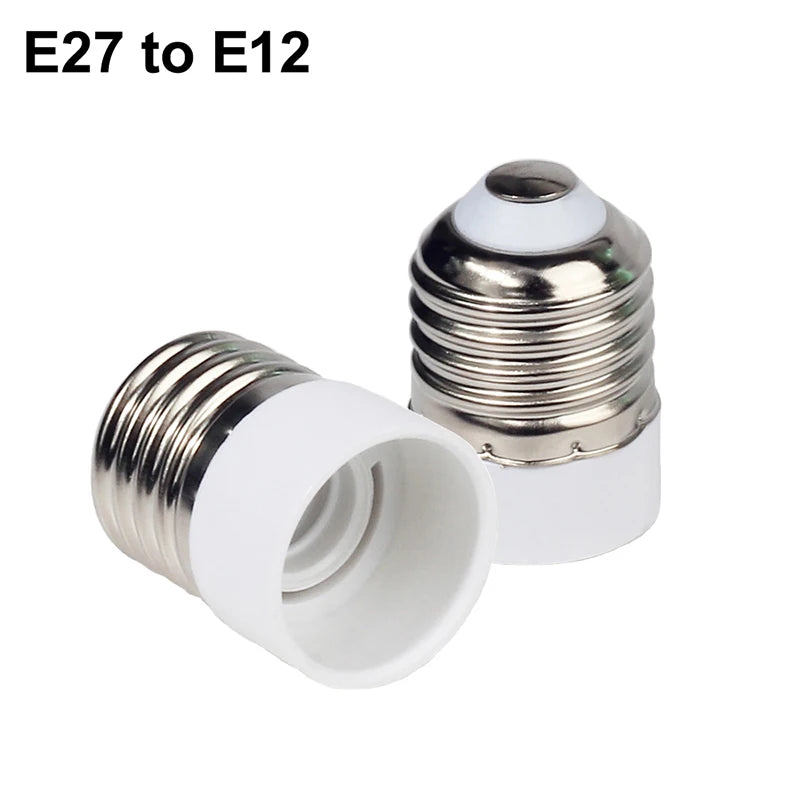 1PC E27 Male to E14 G9 E12 B22 G4 MR16 GU10 Female E14 B22 to GU10 E27 Lamp Base Holder Converter Socket for LED Corn Bulb Light