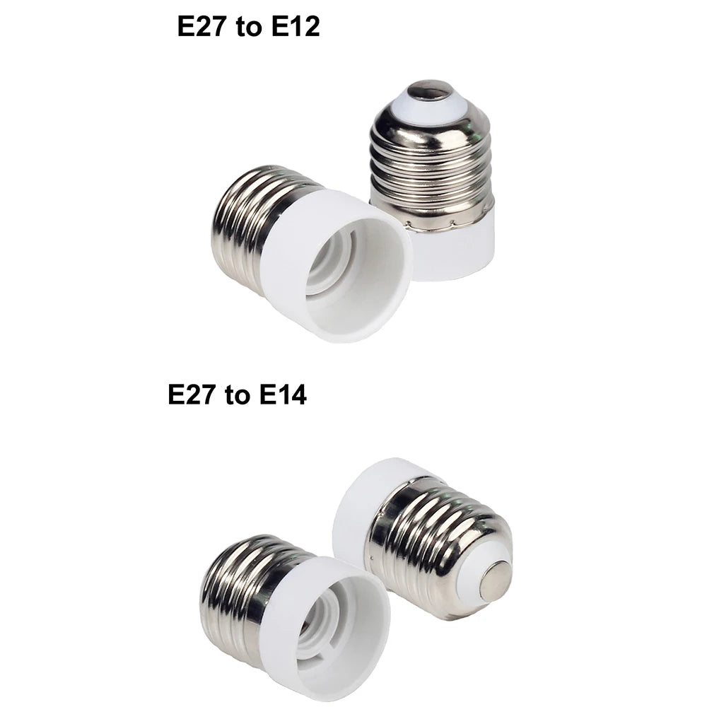 1PC E27 Male to E14 G9 E12 B22 G4 MR16 GU10 Female E14 B22 to GU10 E27 Lamp Base Holder Converter Socket for LED Corn Bulb Light