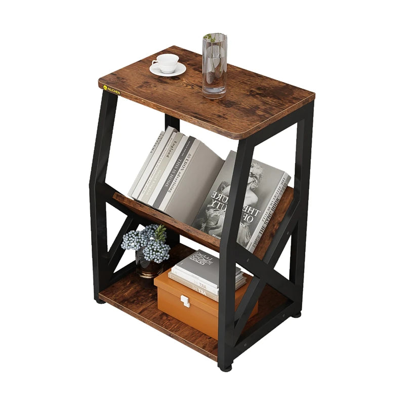 YQ FOREVER Side Table Sofa End Tables Industrial Style Small Lamp Accent Table for Living Room