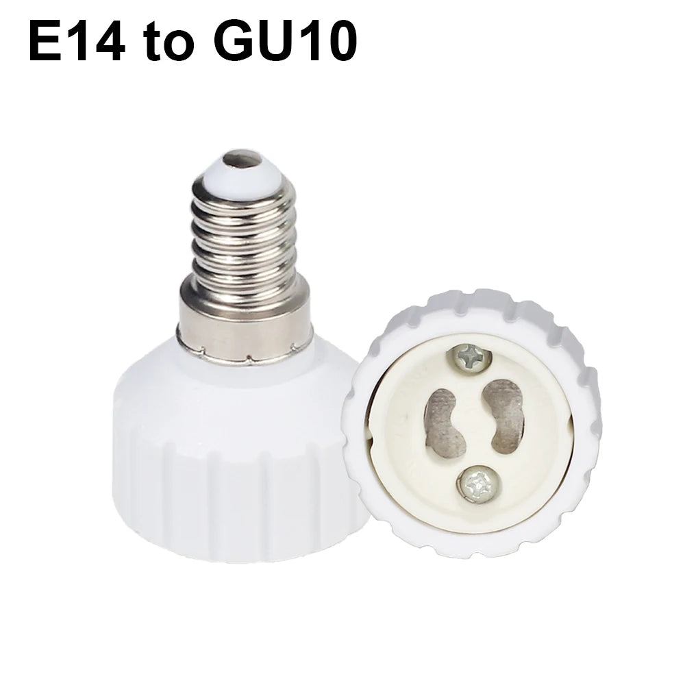 1PC E27 Male to E14 G9 E12 B22 G4 MR16 GU10 Female E14 B22 to GU10 E27 Lamp Base Holder Converter Socket for LED Corn Bulb Light
