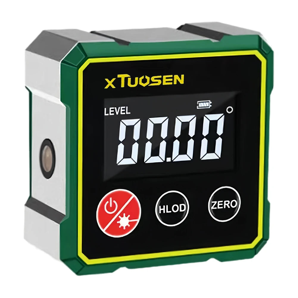 Digital Magnetic Inclinometer Protractor 360° LCD Level Angle Gauge Precision Measuring for Woodworking Table Saw Metalworking ﻿
