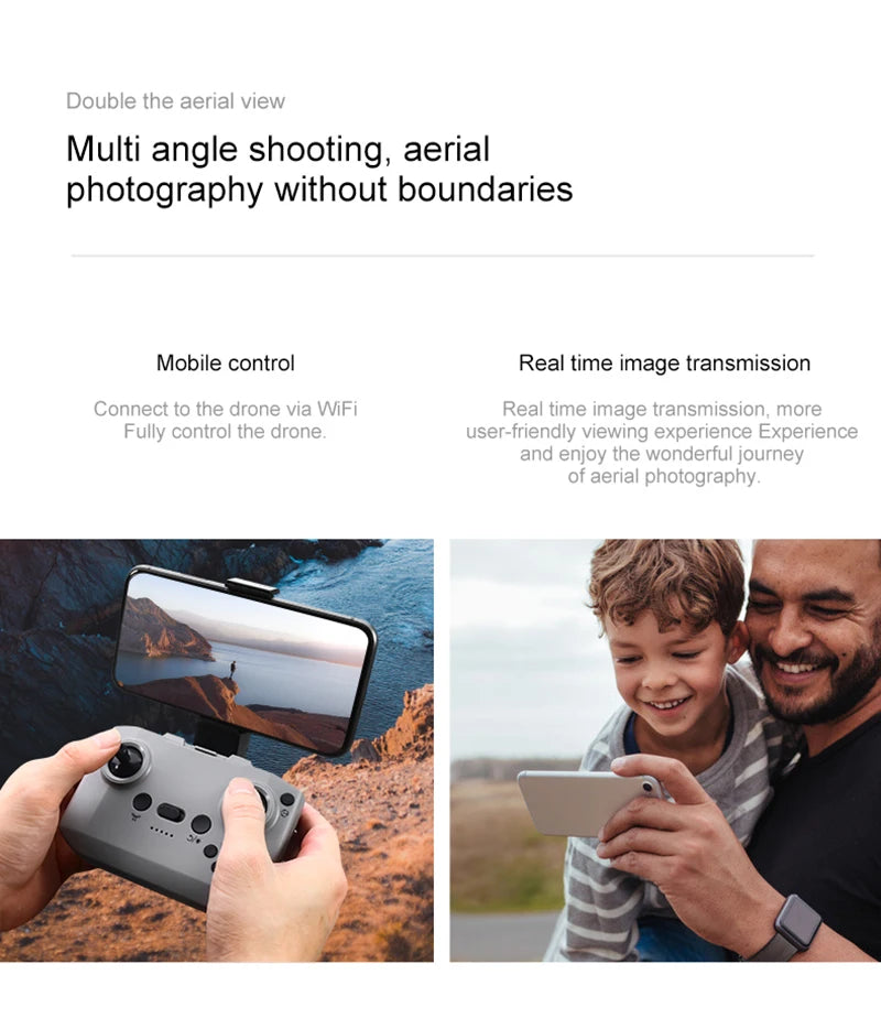D16 Drone Mini Dual Camera 8K Aerial HD Profesional Helicopter GPS Positioning Avoidance Bushless Motor Drone UAV Universal