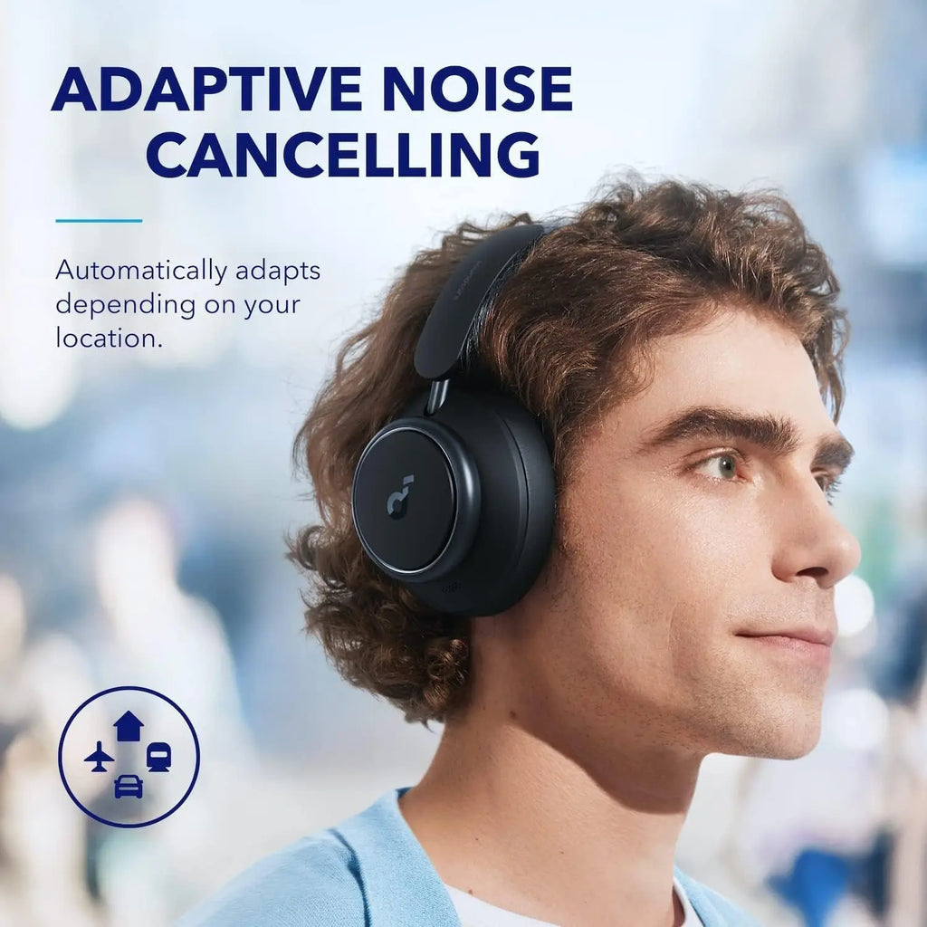 soundcore by Anker Space Q45 Adaptive Noise Cancelling Headphones, Reduce Noise By Up to 98%, Ultra Long 50H Playtime, App Contr