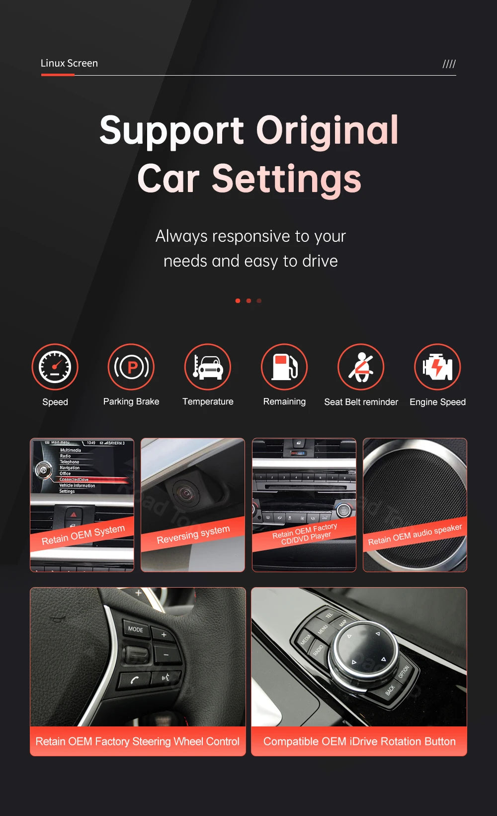 12.3'' Wireless CarPlay Car Multimedia Display Screen For BMW 3 4 Series F30 F31 F32 F33 F34 F36 NBT EVO with Android Auto