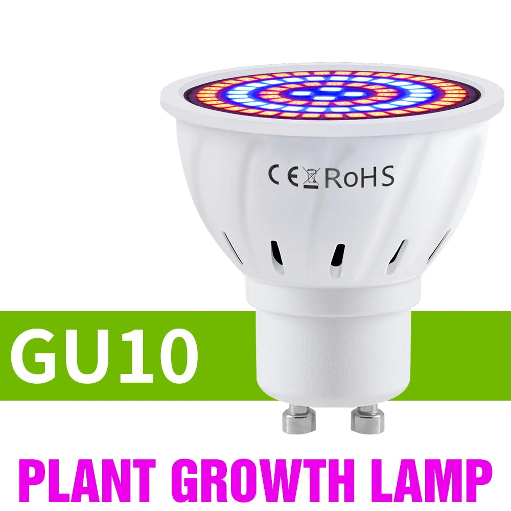 E27 LED Plant Grow Lights GU10 Full Spectrum Indoor Hydroponics Flower Seeds Vegetables Cultivation Lamp E14 MR16 B22 GU5.3 Bulb