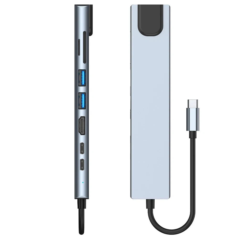 USB 3.0 Type C HUB USB C Docking Station to HDMI 4K 30HZ Type C to RJ45 100Mbps Ethernet Adapter VGA Extender Headphone PD 100W