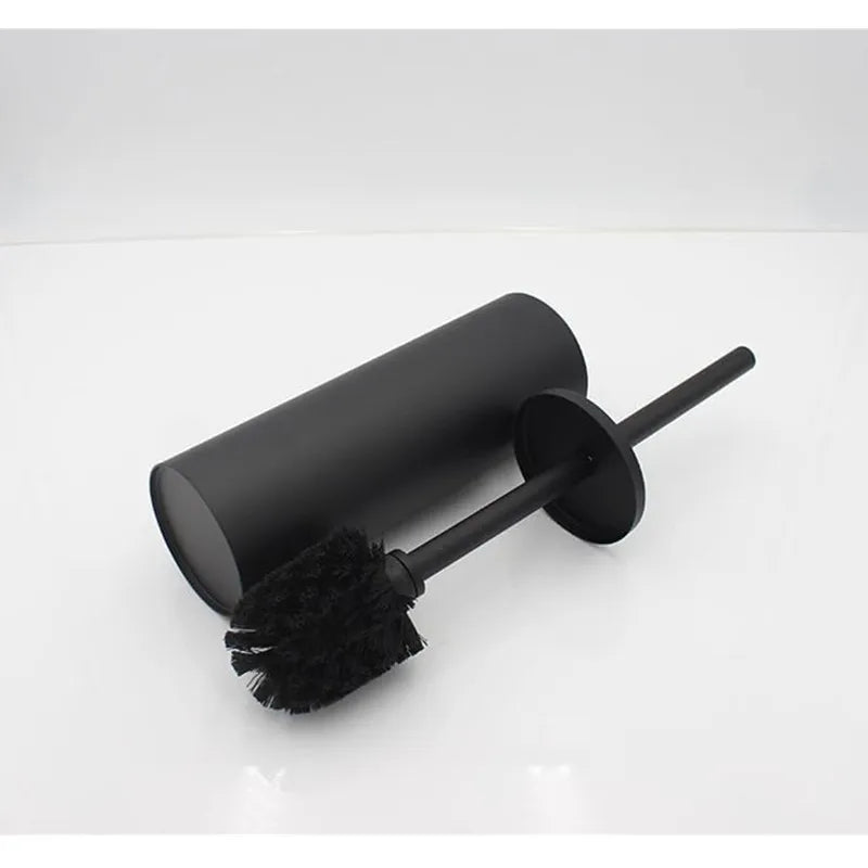 2026 Free Standing Toilet Brush and Holder Set with Holder and Lid Stainless Steel Toilet Cleaning Brush for Bathroom Tool