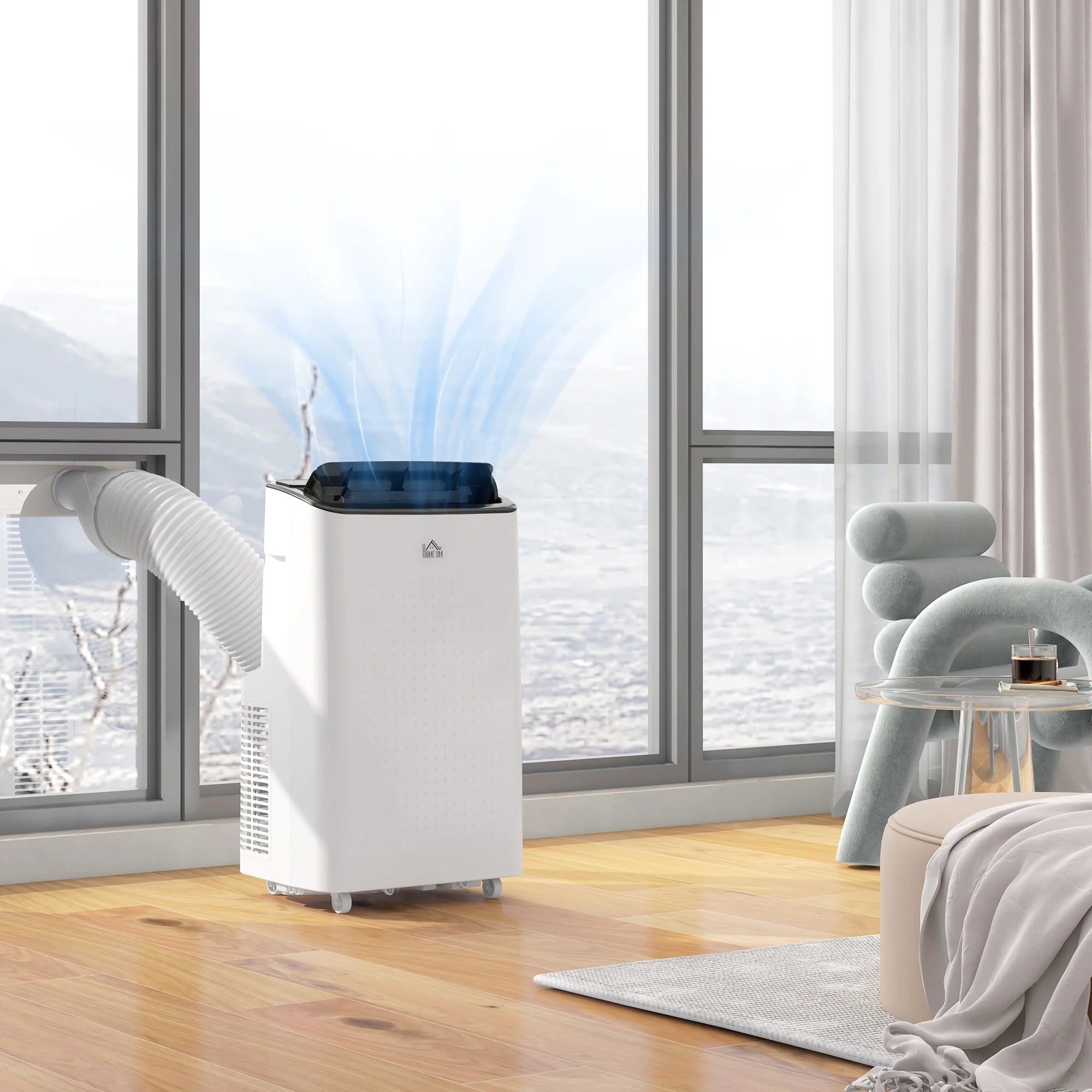 HOMCOM 14000 BTU Portable Air Conditioner Unit with WiFi Smart App, 35m²