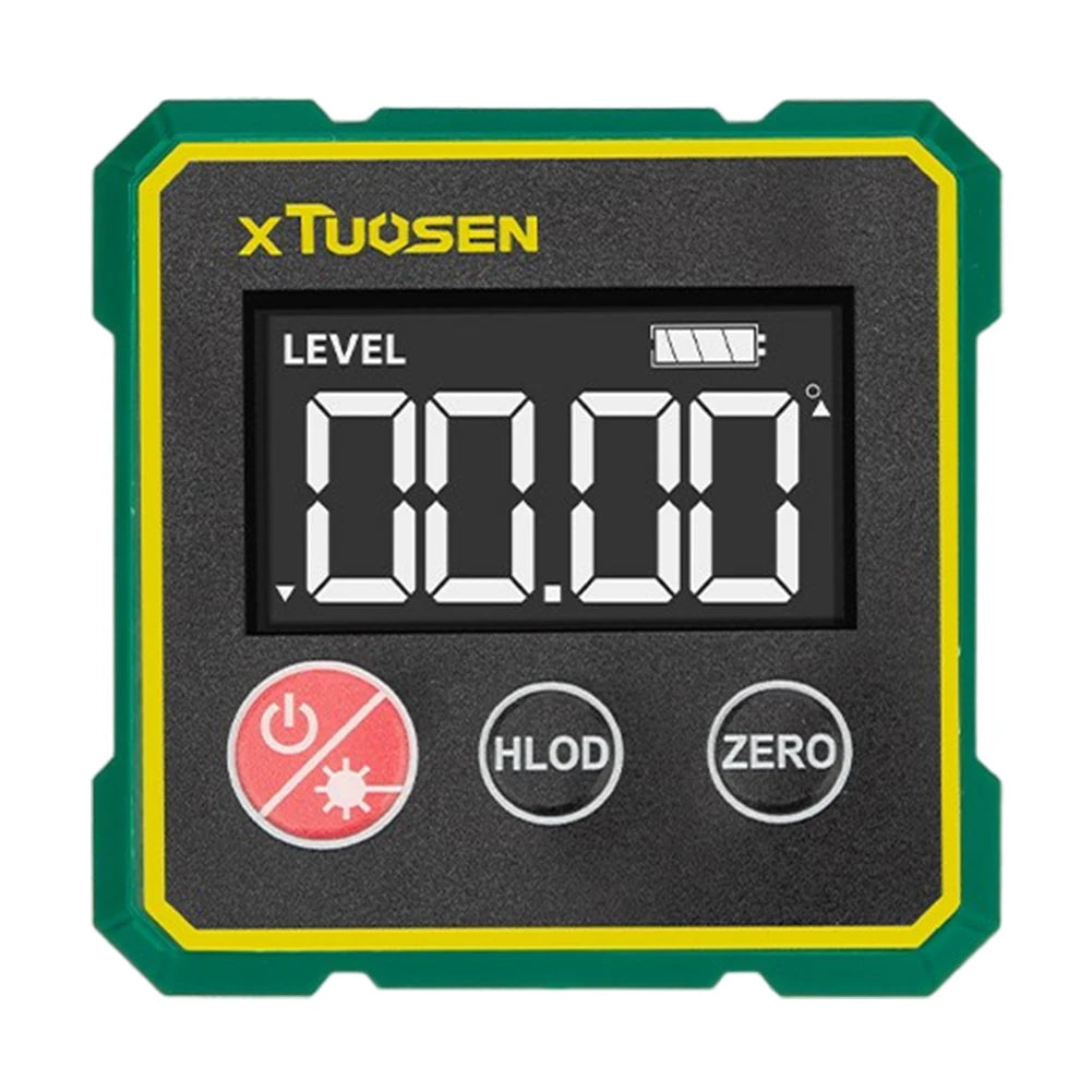 Digital Magnetic Inclinometer Protractor 360° LCD Level Angle Gauge Precision Measuring for Woodworking Table Saw Metalworking ﻿