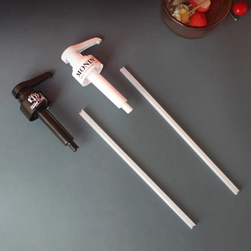 Coffee 1 Liter Dispenser Syrup Pump Black Liquid Dispenser for Syrup 10Ml Juice Bottle Dispenser Pump