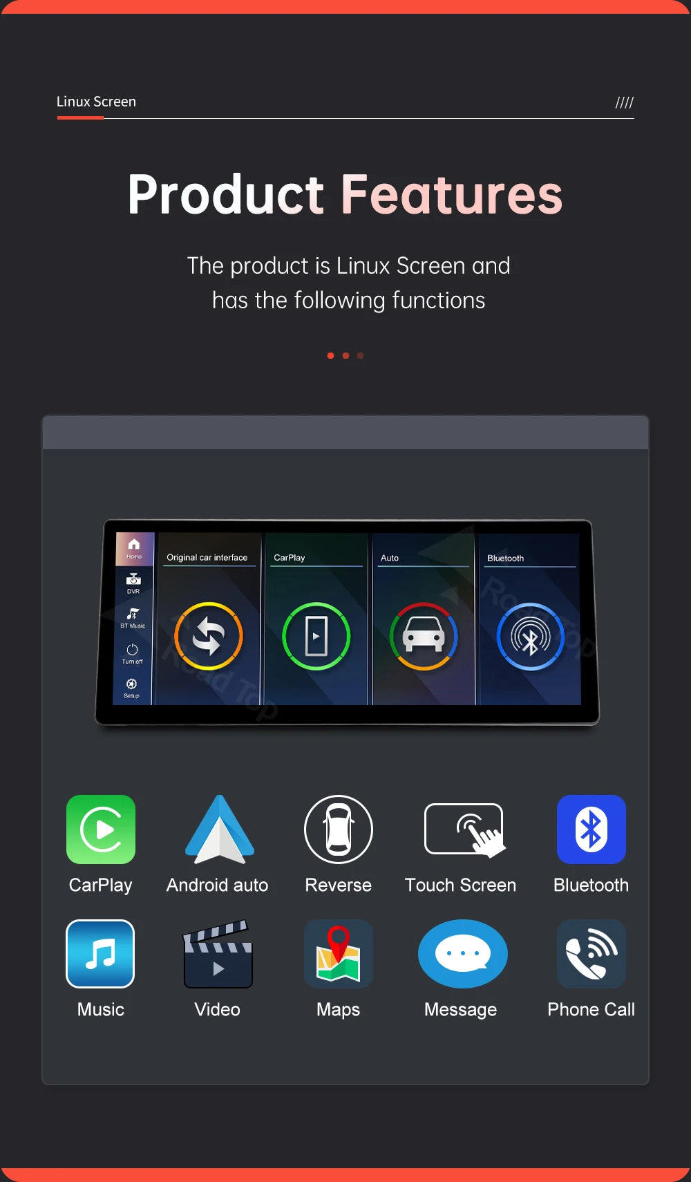 12.3'' Wireless CarPlay Car Multimedia Display Screen For BMW 3 4 Series F30 F31 F32 F33 F34 F36 NBT EVO with Android Auto
