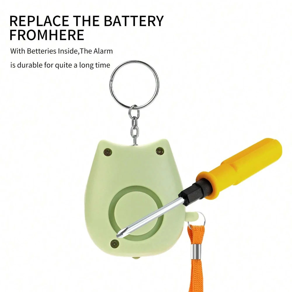 1PC Personal Safety Alarm For Women 130dB Self Defense Keychain With LED Strobe Light Personal Emergency Security Safe Devices K