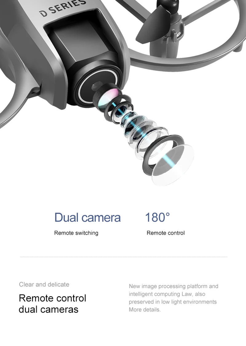 D16 Drone Mini Dual Camera 8K Aerial HD Profesional Helicopter GPS Positioning Avoidance Bushless Motor Drone UAV Universal