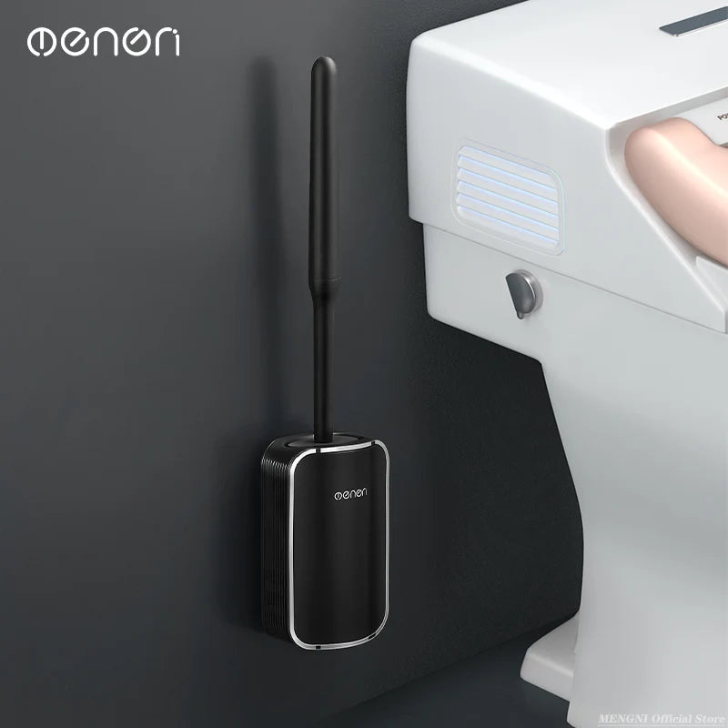 MENGNI-Luxury Toilet Brush Bathroom Wall-mount Quick Draining Clean Tool Cleaning Brush Bathroom Accessories Sets