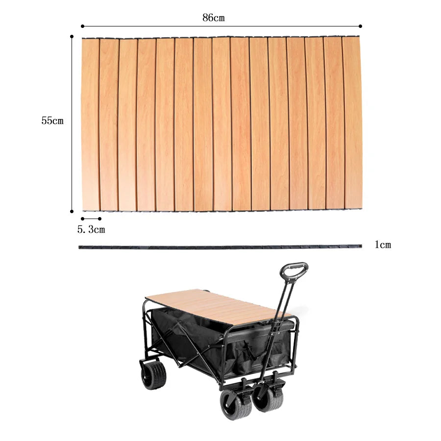 Big Tank Wheels Large Capacity Foldable Cart 500lbs Beach Wagon for Sand Garden Outdoor Picnic Collapse Shopping Trolleys Cart