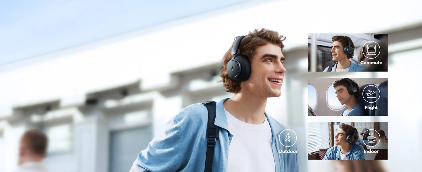 soundcore by Anker Space Q45 Adaptive Noise Cancelling Headphones, Reduce Noise By Up to 98%, Ultra Long 50H Playtime, App Contr