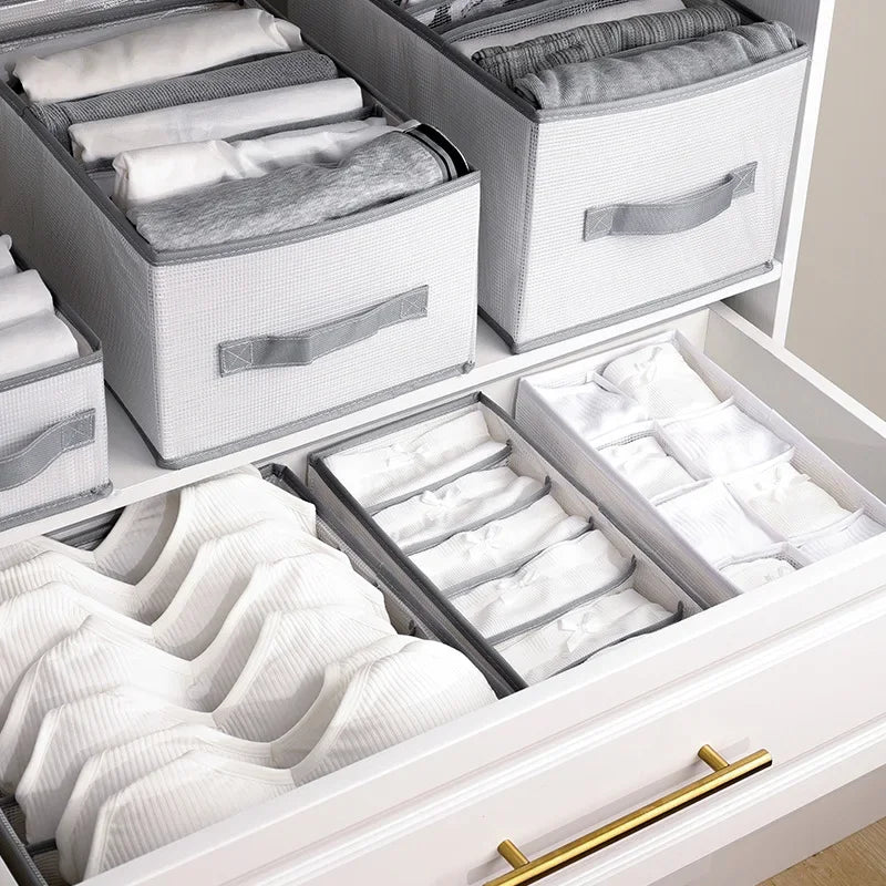 Pants Jeans Storage Box Drawers Organizer for Underwear Bra Socks Wardrobe Clothes Organizer Cabinet  T-Shirt Organizers storage