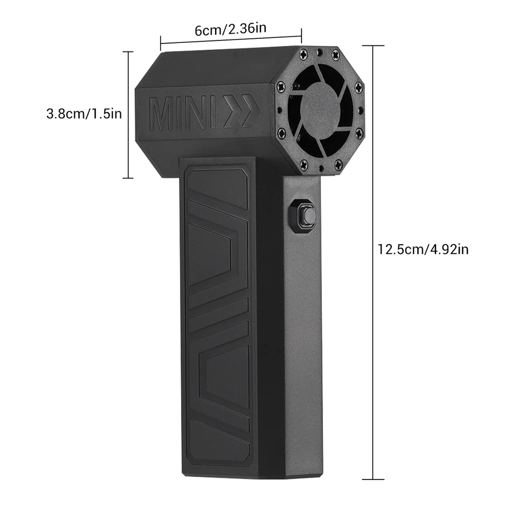 130,000RPM Air Blower Turbo Super Jet Fan USB Electric Power Handheld Mini Dust Cleaner 3High Speed Duster Gun Cleaning Tool