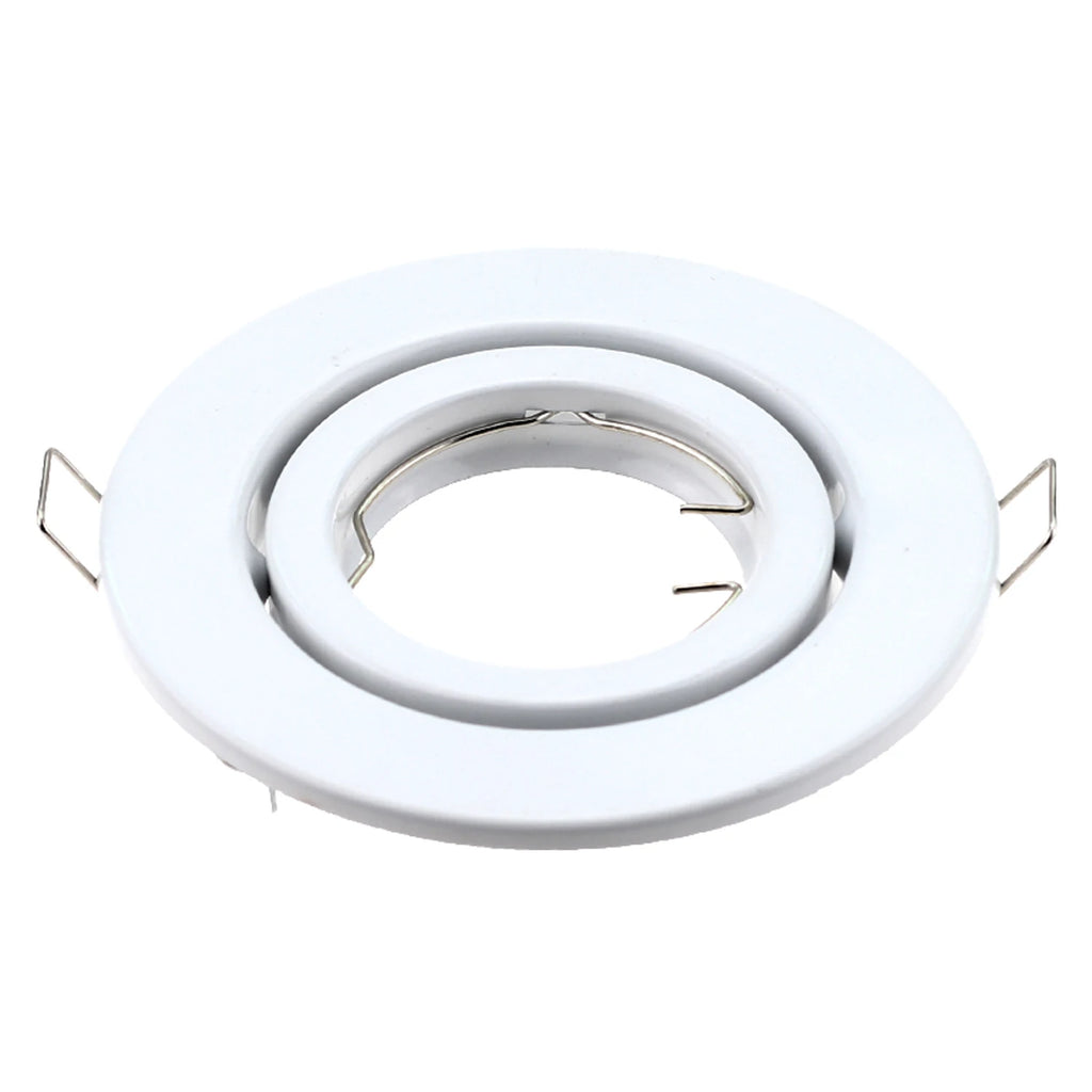 Metal Round GU10 MR16 GU5,3 Recessed Downlight LED Fitting Ceiling Spot Lights Frame Suit Dia100mm Bulbs Lamp Socket Holder