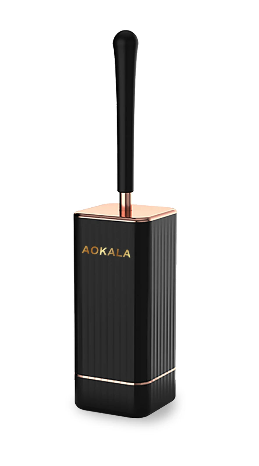 Aokala Toilet Brush and Holder Silicone Toilet Bowl Brush Set Long Handle Modern Bathroom Cleaning Durable Deep Cleaning