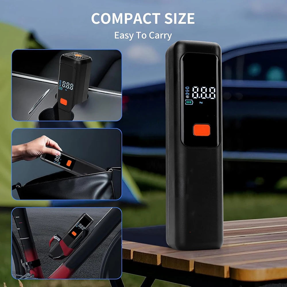 Wireless Air Pump 150psi Portable Electric Tire Inflator For Car Bicycle Motorcycle Air Compressor Injector Bike Accessories