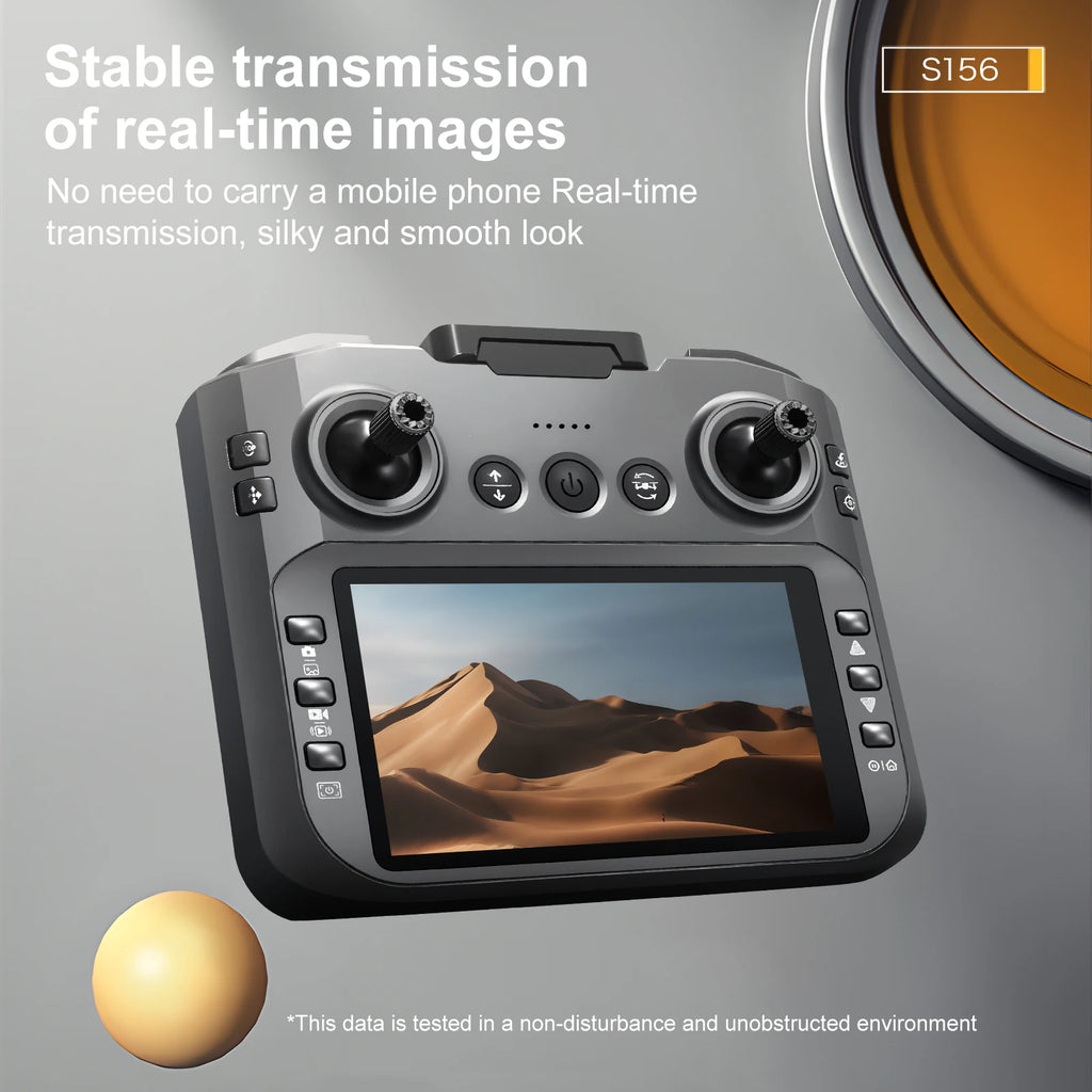 New S156 Quadcopter Aircraft Drone 8K Professional Camera Drone 5G WIFI FPV 4.5 Inch Large Screen Remote Control RC Dron Boy Toy
