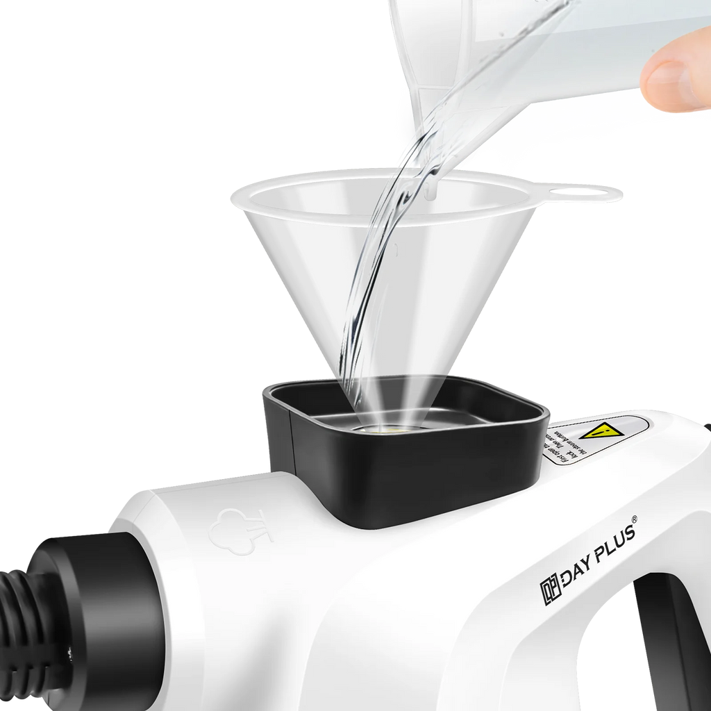 High Pressure Steam Cleaner with 2.5 m Cable,Steam Cannon and 9-Piece Accessory Set for Removing Stains on Multiple Surfaces