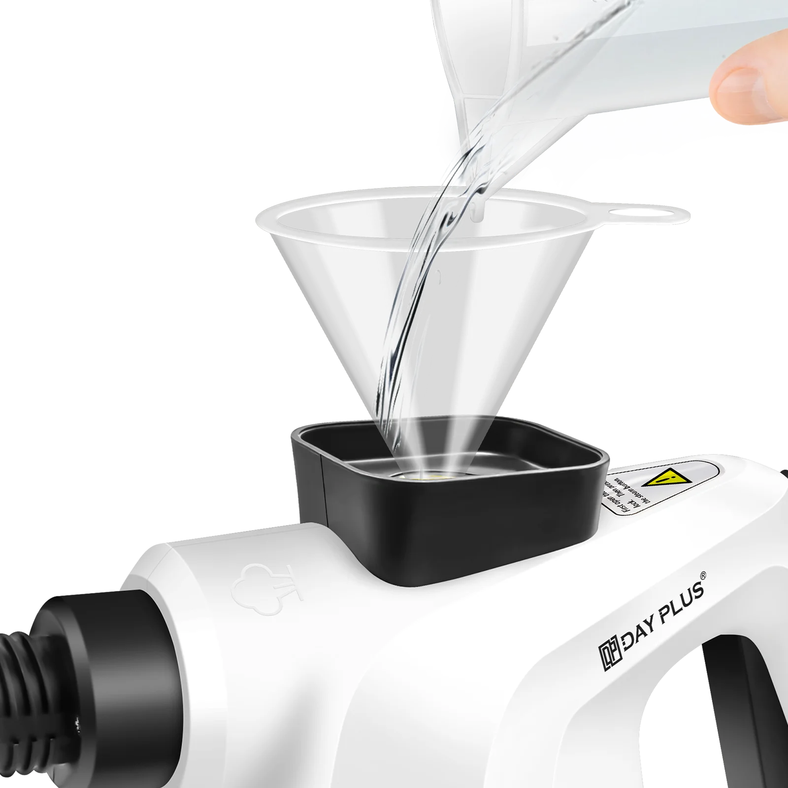 High Pressure Steam Cleaner with 2.5 m Cable,Steam Cannon and 9-Piece Accessory Set for Removing Stains on Multiple Surfaces