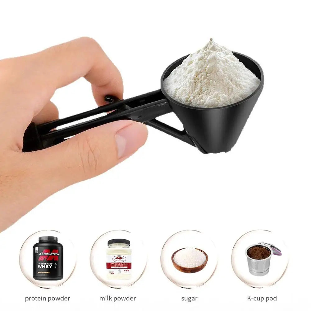 1pcs Multi-Use Measuring Spoon FunnelReusable for Protein CoffeeBaby Formula Kitchen Gym Home Powder Scoop Kitchen Tools