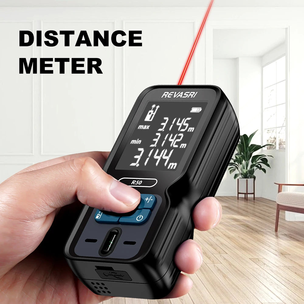 Laser Distance Meter 50M/80M/120M Rangefinder Profesional Meter Laser Measurement Tool Laser Range Finder Ruler Test Tool