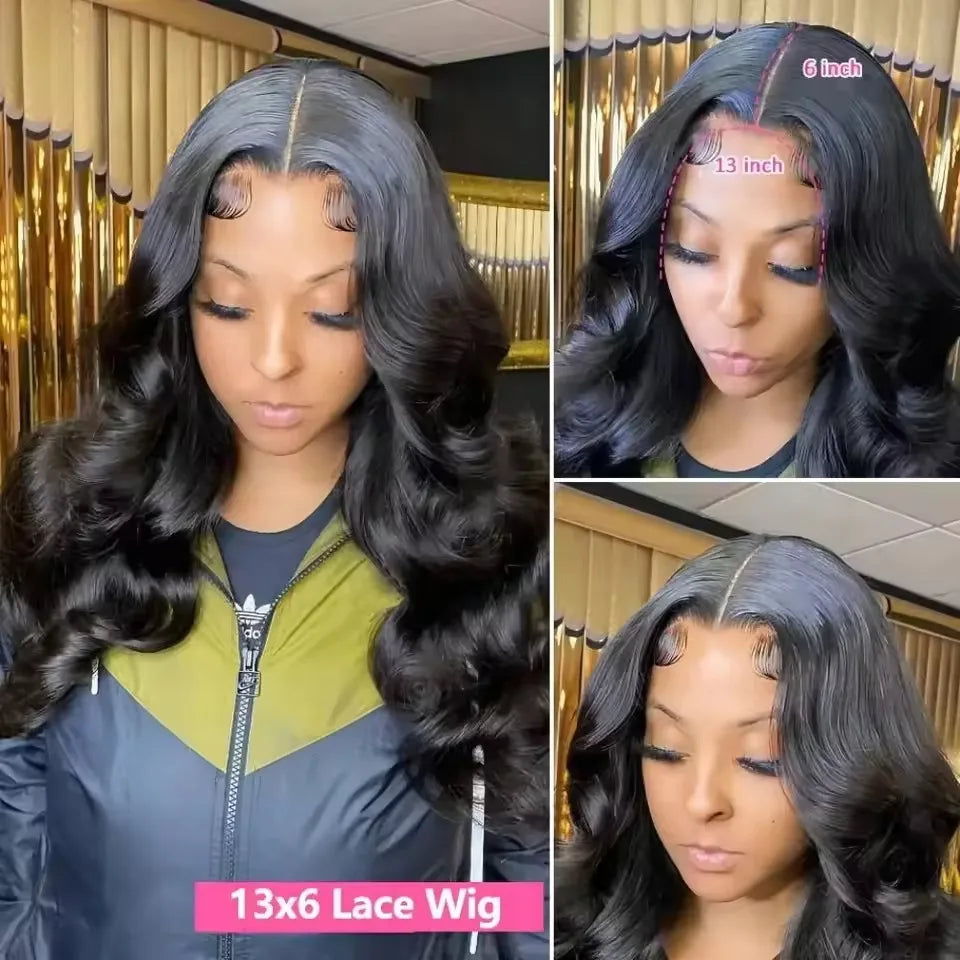 30 40 Inch Body Wave 13x6 HD Lace Frontal Wigs Human Hair Wig 13x4 Hd Lace Front Wig For Black Women Pre Plucked Brazilian Hair
