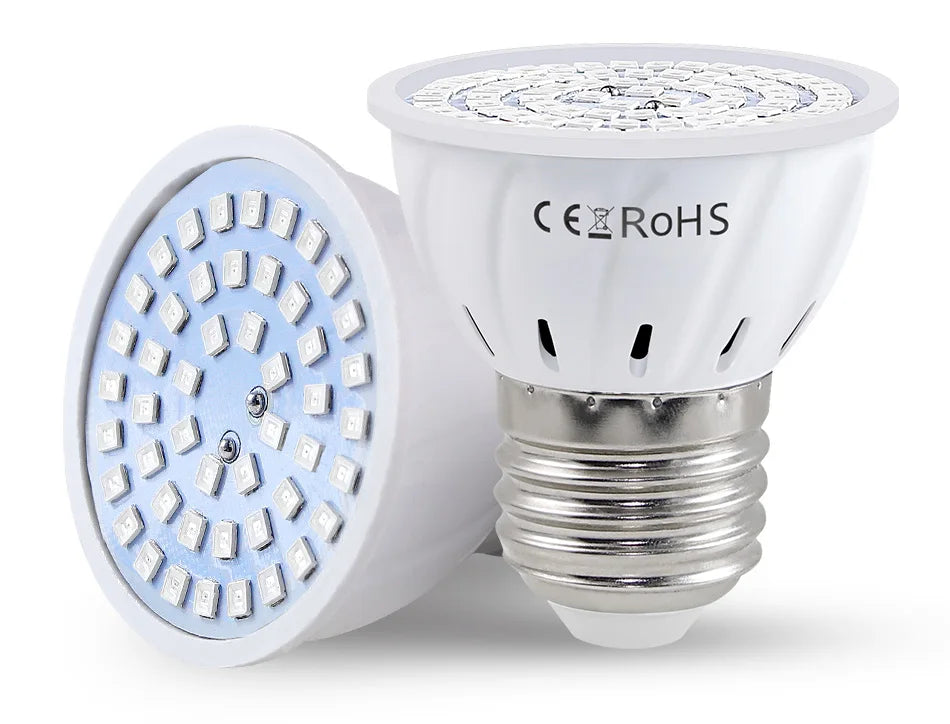 E27 LED Plant Grow Lights GU10 Full Spectrum Indoor Hydroponics Flower Seeds Vegetables Cultivation Lamp E14 MR16 B22 GU5.3 Bulb