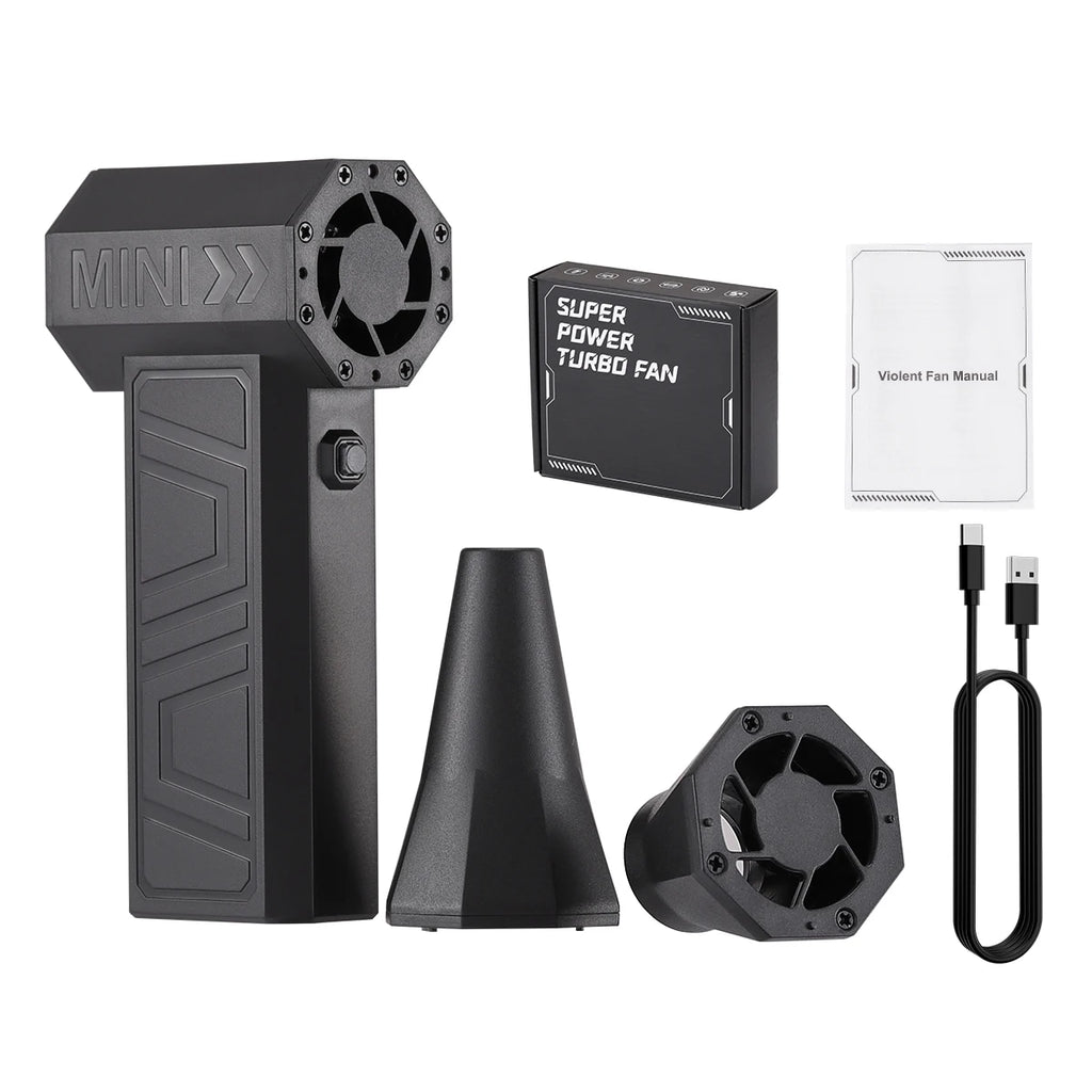 130,000RPM Air Blower Turbo Super Jet Fan USB Electric Power Handheld Mini Dust Cleaner 3High Speed Duster Gun Cleaning Tool