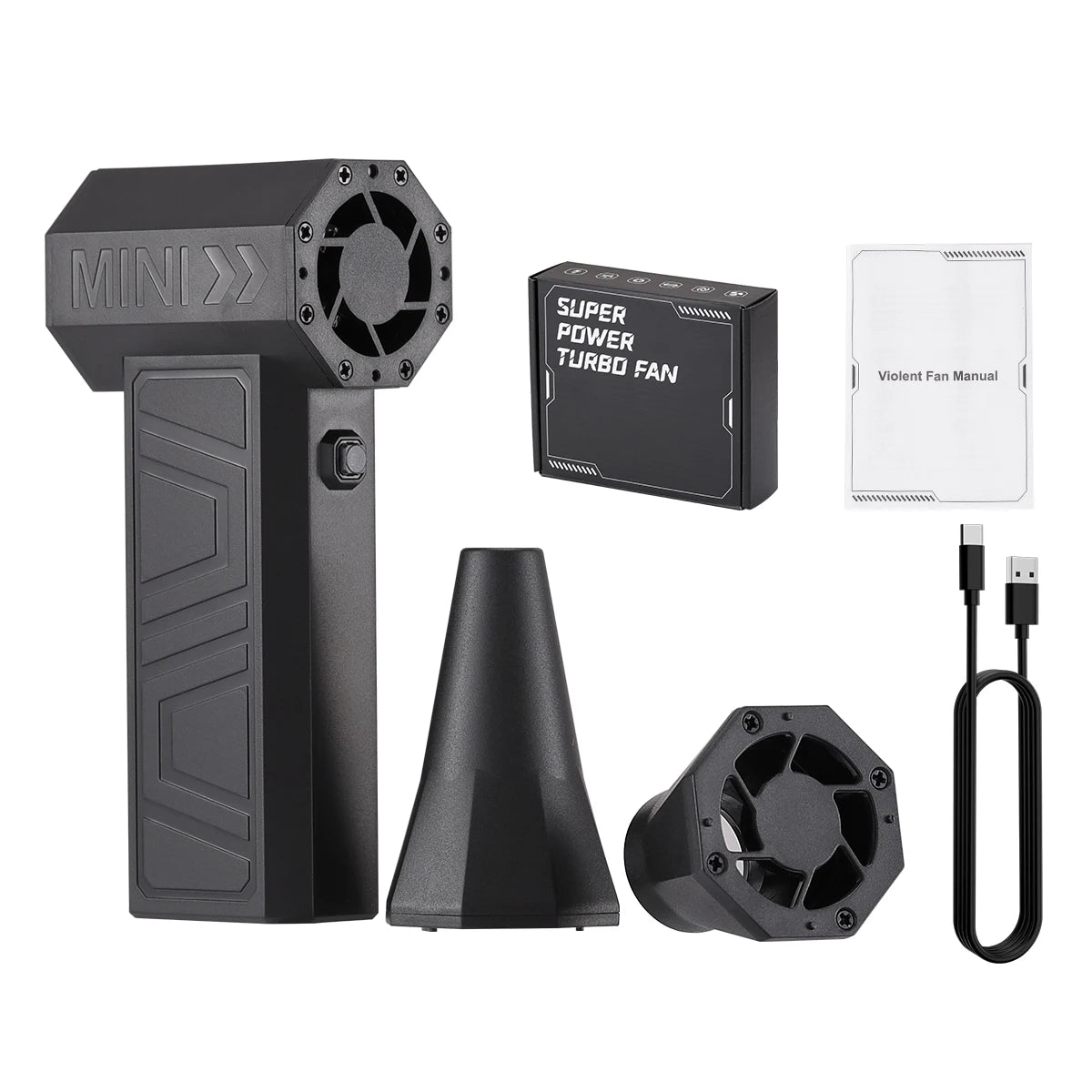130,000RPM Air Blower Turbo Super Jet Fan USB Electric Power Handheld Mini Dust Cleaner 3High Speed Duster Gun Cleaning Tool