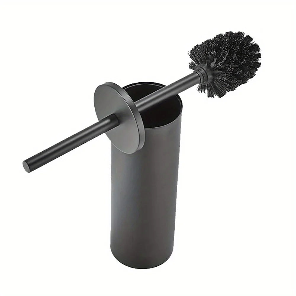 2026 Free Standing Toilet Brush and Holder Set with Holder and Lid Stainless Steel Toilet Cleaning Brush for Bathroom Tool
