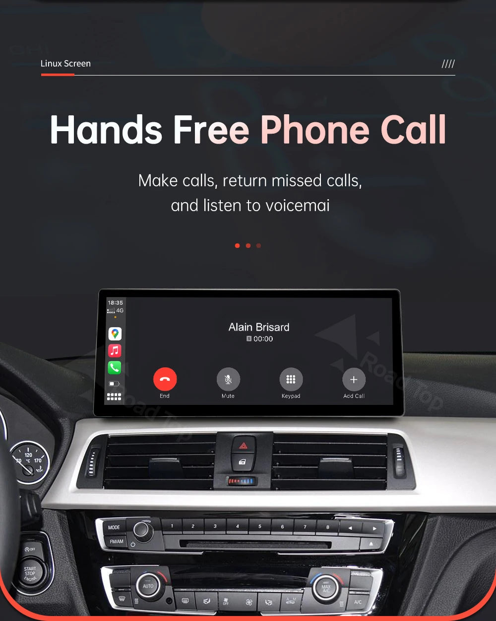 12.3'' Wireless CarPlay Car Multimedia Display Screen For BMW 3 4 Series F30 F31 F32 F33 F34 F36 NBT EVO with Android Auto