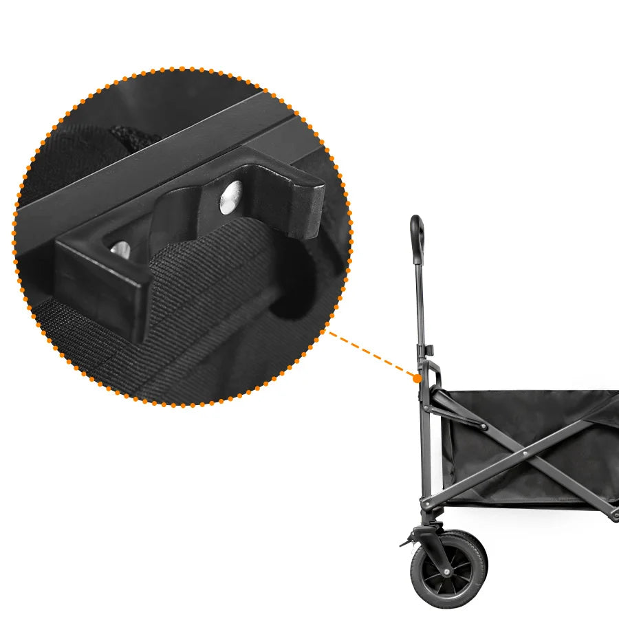 Big Tank Wheels Large Capacity Foldable Cart 500lbs Beach Wagon for Sand Garden Outdoor Picnic Collapse Shopping Trolleys Cart