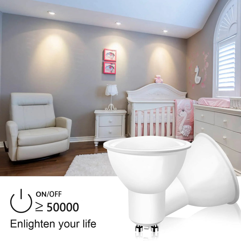 12PCS AC220V LED Bulb 3W 6W 9W 12W GU10 LED Spotlight Bulb 120 Degree Beam Angle For Home Office Decoration Lamp Light