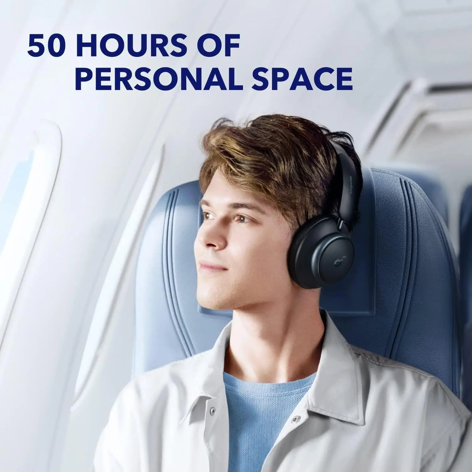 soundcore by Anker Space Q45 Adaptive Noise Cancelling Headphones, Reduce Noise By Up to 98%, Ultra Long 50H Playtime, App Contr