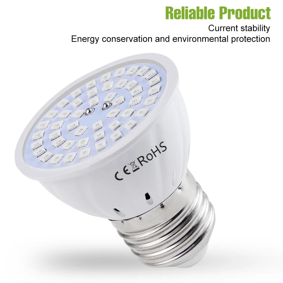 E27 LED Plant Grow Lights GU10 Full Spectrum Indoor Hydroponics Flower Seeds Vegetables Cultivation Lamp E14 MR16 B22 GU5.3 Bulb