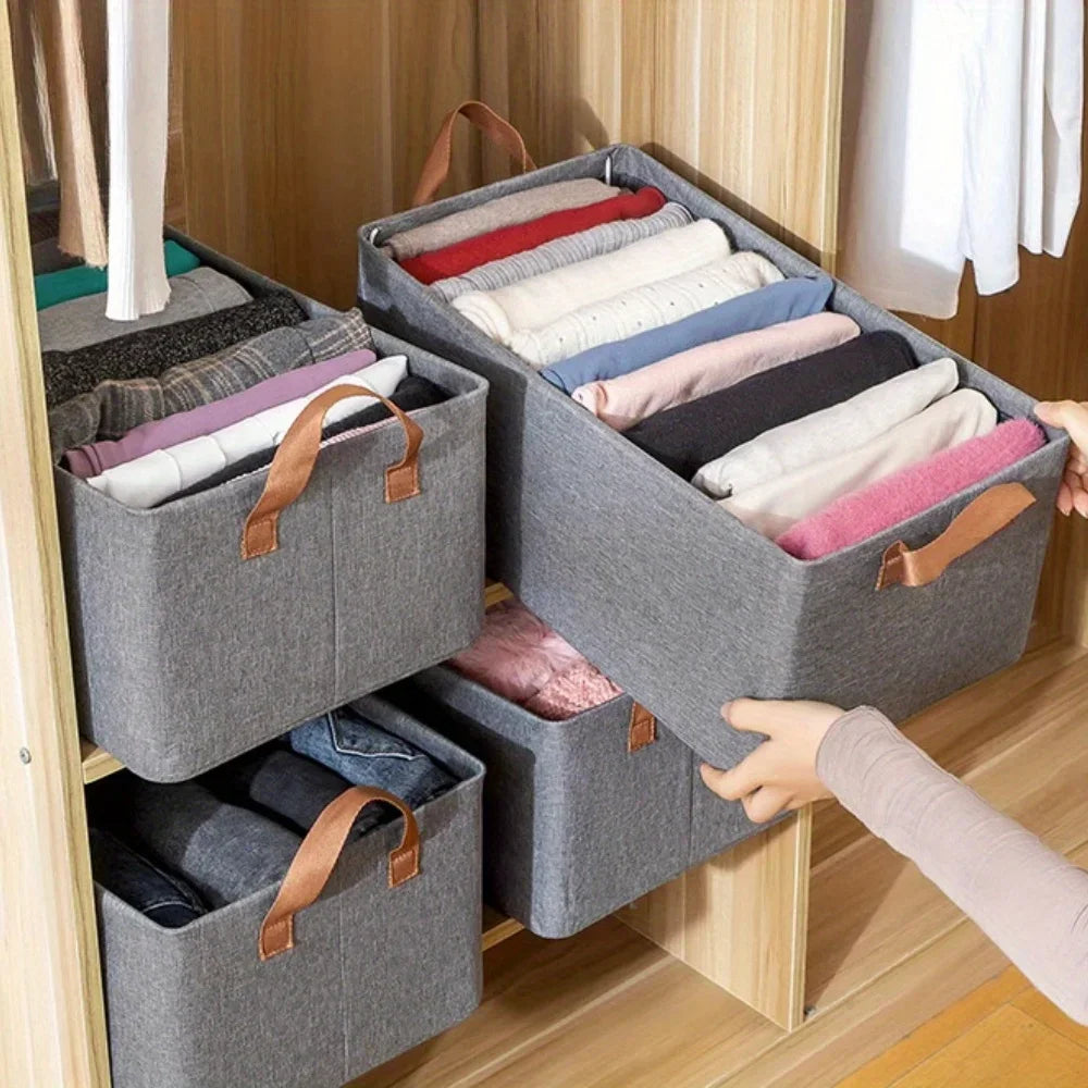 Thicken Clothes Organizer Pants Sweater Storage Cabinets Drawers Organizer Jeans Storage Box Wardrobe Clothes Storage Organizers