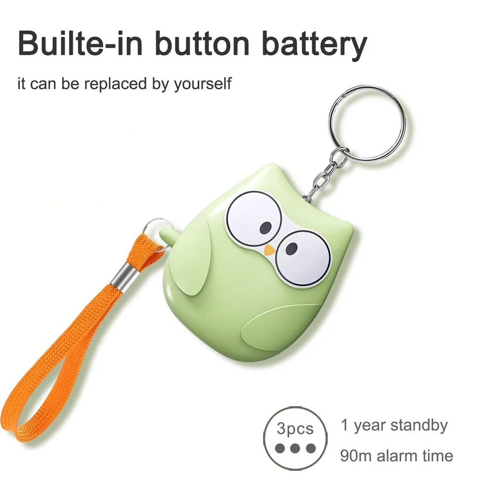 1PC Personal Safety Alarm For Women 130dB Self Defense Keychain With LED Strobe Light Personal Emergency Security Safe Devices K