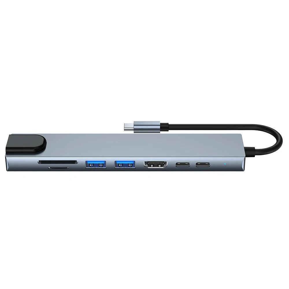 USB 3.0 Type C HUB USB C Docking Station to HDMI 4K 30HZ Type C to RJ45 100Mbps Ethernet Adapter VGA Extender Headphone PD 100W