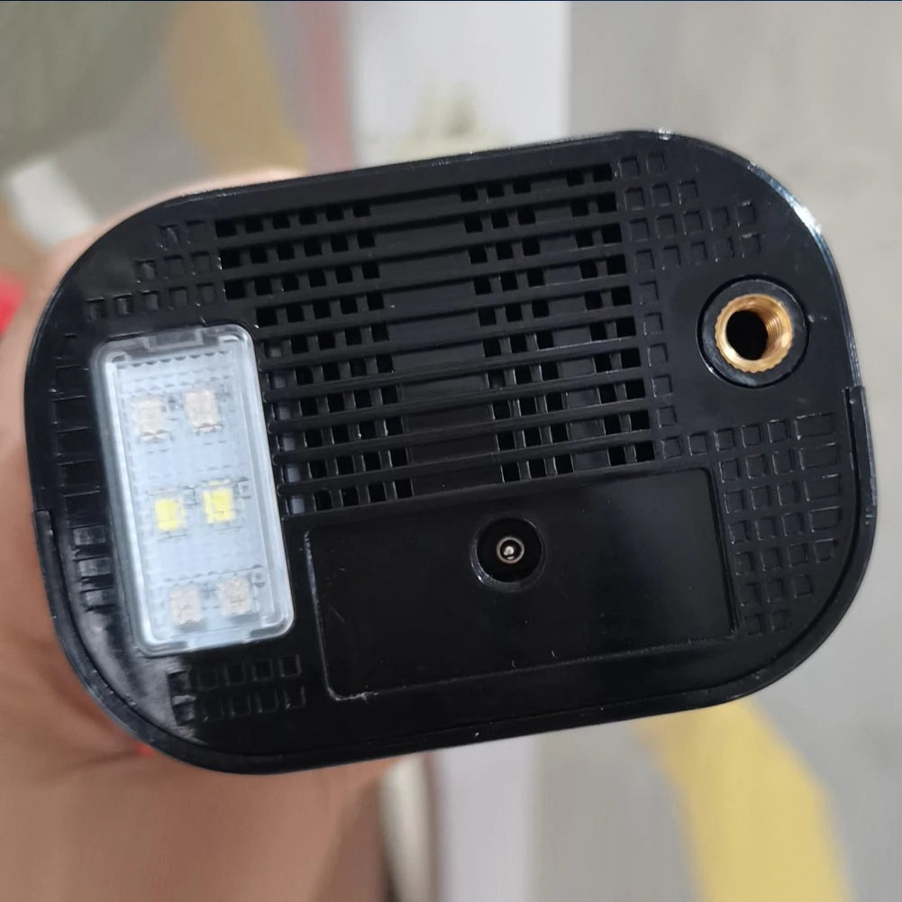 Electric Tire Pump with LED Light Portable Car Inflator Pump LCD Display Car Tire Inflator for Automobile Bicycle Ball