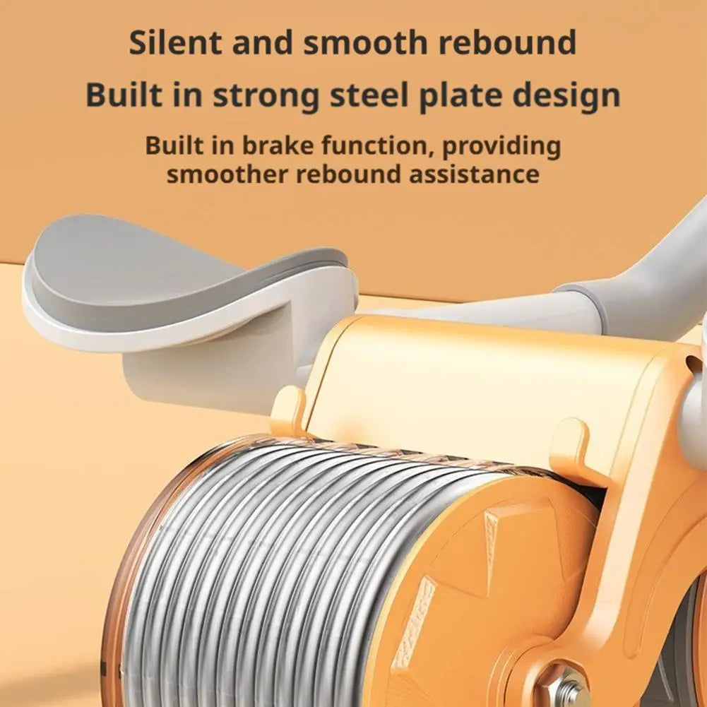 Elbow Supported Automatic Rebound Abdominal Tire Counting Display Screen AB Roller Wheel Training Equipment